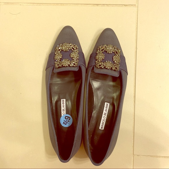 manolo blahnik flats - Picture 1 of 2